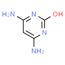 ChemSpider 2D Image | 4,6-Diamino-2-pyrimidinol | C4H6N4O