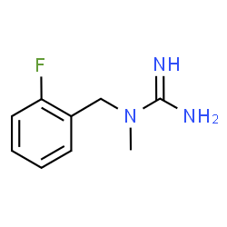 ChemSpider 2D Image | 1-(2-Fluorobenzyl)-1-methylguanidine | C9H12FN3