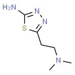 ChemSpider 2D Image | 5-(2-(Dimethylamino)ethyl)-1,3,4-thiadiazol-2-amine | C6H12N4S