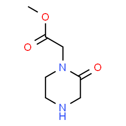 ChemSpider 2D Image | Methyl 2-oxo-1-piperazineacetate | C7H12N2O3