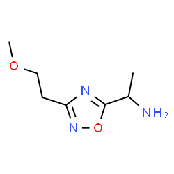 ChemSpider 2D Image | 1-[3-(2-Methoxyethyl)-1,2,4-oxadiazol-5-yl]ethanamine | C7H13N3O2