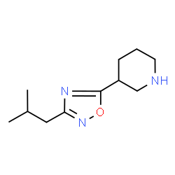ChemSpider 2D Image | 3-(3-Isobutyl-1,2,4-oxadiazol-5-yl)piperidine | C11H19N3O