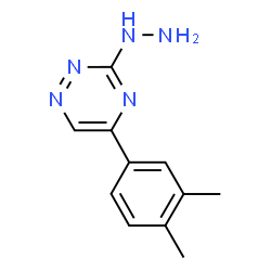 ChemSpider 2D Image | 5-(3,4-Dimethylphenyl)-3-hydrazino-1,2,4-triazine | C11H13N5