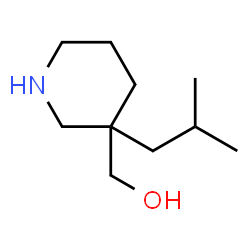 ChemSpider 2D Image | (3-Isobutyl-3-piperidinyl)methanol | C10H21NO