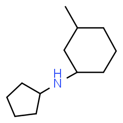 ChemSpider 2D Image | N-Cyclopentyl-3-methylcyclohexanamine | C12H23N