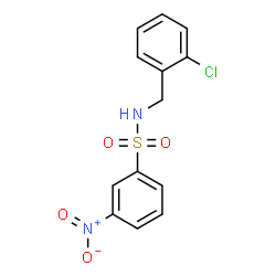 ChemSpider 2D Image | N-(2-Chlorobenzyl)-3-nitrobenzenesulfonamide | C13H11ClN2O4S