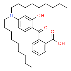 ChemSpider 2D Image | 2-[4-(Dinonylamino)-2-hydroxybenzoyl]benzoic acid | C32H47NO4