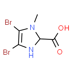 ChemSpider 2D Image | 4,5-dibromo-1-methylimidazole-2-carboxylic acid | C5H6Br2N2O2