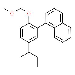 ChemSpider 2D Image | 1-(5-sec-butyl-2-(methoxymethoxy)phenyl)naphthalene | C22H24O2