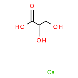 ChemSpider 2D Image | 2,3-Dihydroxypropanoic acid - calcium (1:1) | C3H6CaO4