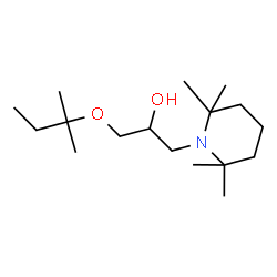ChemSpider 2D Image | 1-[(2-Methyl-2-butanyl)oxy]-3-(2,2,6,6-tetramethyl-1-piperidinyl)-2-propanol | C17H35NO2
