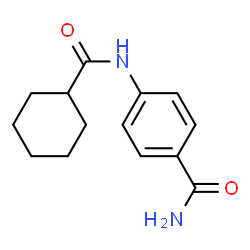 ChemSpider 2D Image | 4-[(Cyclohexylcarbonyl)amino]benzamide | C14H18N2O2