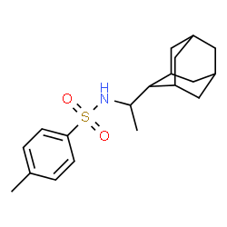 ChemSpider 2D Image | N-[1-(Adamantan-2-yl)ethyl]-4-methylbenzenesulfonamide | C19H27NO2S