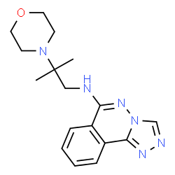 ChemSpider 2D Image | N-[2-Methyl-2-(4-morpholinyl)propyl][1,2,4]triazolo[3,4-a]phthalazin-6-amine | C17H22N6O