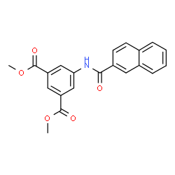 ChemSpider 2D Image | Dimethyl 5-(2-naphthoylamino)isophthalate | C21H17NO5