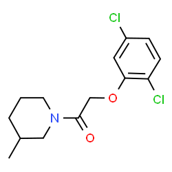 ChemSpider 2D Image | 2-(2,5-Dichlorophenoxy)-1-(3-methyl-1-piperidinyl)ethanone | C14H17Cl2NO2