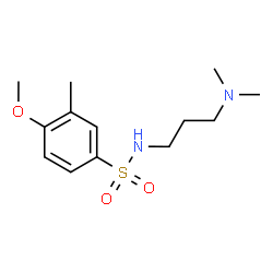 ChemSpider 2D Image | N-[3-(Dimethylamino)propyl]-4-methoxy-3-methylbenzenesulfonamide | C13H22N2O3S