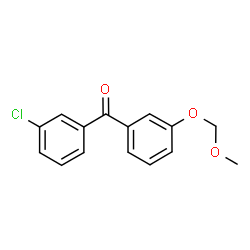 ChemSpider 2D Image | (3-Chlorophenyl)[3-(methoxymethoxy)phenyl]methanone | C15H13ClO3