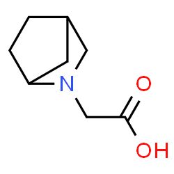 ChemSpider 2D Image | 2-Azabicyclo[2.2.1]hept-2-ylacetic acid | C8H13NO2