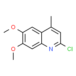 ChemSpider 2D Image | 2-Chloro-6,7-dimethoxy-4-methylquinoline | C12H12ClNO2