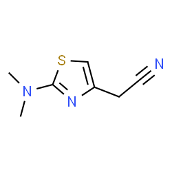 ChemSpider 2D Image | [2-(Dimethylamino)-1,3-thiazol-4-yl]acetonitrile | C7H9N3S