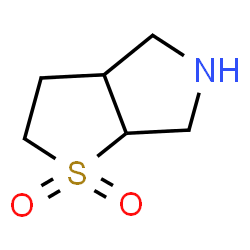 ChemSpider 2D Image | Hexahydro-2H-thieno[2,3-c]pyrrole 1,1-dioxide | C6H11NO2S