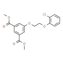 ChemSpider 2D Image | Dimethyl 5-[2-(2-chlorophenoxy)ethoxy]isophthalate | C18H17ClO6