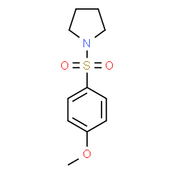 ChemSpider 2D Image | 1-[(4-Methoxyphenyl)sulfonyl]pyrrolidine | C11H15NO3S