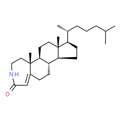 ChemSpider 2D Image | 3-aza-?-homocholest-4?-en-4-one | C27H45NO