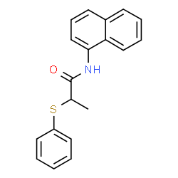 ChemSpider 2D Image | N-(1-Naphthyl)-2-(phenylsulfanyl)propanamide | C19H17NOS