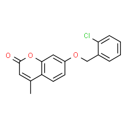 ChemSpider 2D Image | 7-(2-Chloro-benzyloxy)-4-methyl-chromen-2-one | C17H13ClO3