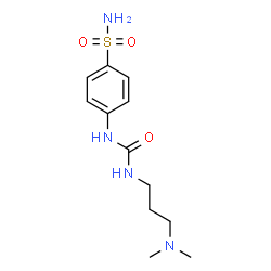 ChemSpider 2D Image | 4-({[3-(Dimethylamino)propyl]carbamoyl}amino)benzenesulfonamide | C12H20N4O3S