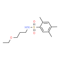 ChemSpider 2D Image | N-(3-Ethoxypropyl)-2,4,5-trimethylbenzenesulfonamide | C14H23NO3S