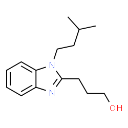 ChemSpider 2D Image | 3-[1-(3-Methylbutyl)-1H-benzimidazol-2-yl]-1-propanol | C15H22N2O