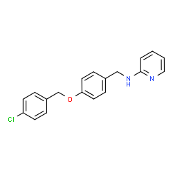 ChemSpider 2D Image | N-{4-[(4-Chlorobenzyl)oxy]benzyl}-2-pyridinamine | C19H17ClN2O
