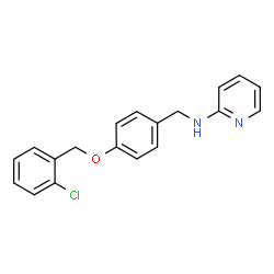 ChemSpider 2D Image | N-{4-[(2-Chlorobenzyl)oxy]benzyl}-2-pyridinamine | C19H17ClN2O