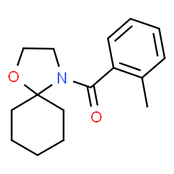 ChemSpider 2D Image | (2-Methylphenyl)(1-oxa-4-azaspiro[4.5]dec-4-yl)methanone | C16H21NO2