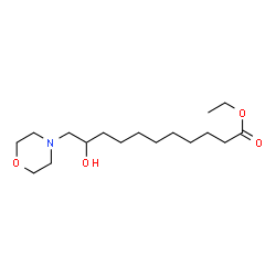 ChemSpider 2D Image | Ethyl 10-hydroxy-11-(4-morpholinyl)undecanoate | C17H33NO4