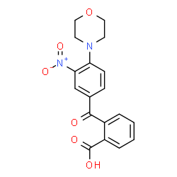 ChemSpider 2D Image | 2-[4-(4-Morpholinyl)-3-nitrobenzoyl]benzoic acid | C18H16N2O6