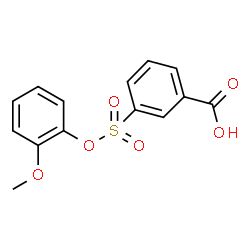 ChemSpider 2D Image | 3-[(2-Methoxyphenoxy)sulfonyl]benzoic acid | C14H12O6S