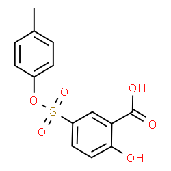 ChemSpider 2D Image | 2-Hydroxy-5-[(4-methylphenoxy)sulfonyl]benzoic acid | C14H12O6S