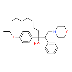 ChemSpider 2D Image | 3-(4-Ethoxyphenyl)-1-(4-morpholinyl)-2-phenyl-3-decanol | C28H41NO3