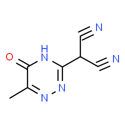 ChemSpider 2D Image | (6-Methyl-5-oxo-2,5-dihydro-1,2,4-triazin-3-yl)malononitrile | C7H5N5O