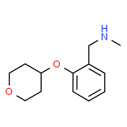 ChemSpider 2D Image | N-methyl-2-[(tetrahydro-2H-pyran-4-yl)oxy]Benzenemethanamine | C13H19NO2