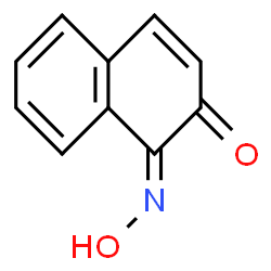 ChemSpider 2D Image | (1E)-1-(Hydroxyimino)-2(1H)-naphthalenone | C10H7NO2