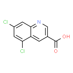 ChemSpider 2D Image | 5,7-Dichloro-3-quinolinecarboxylic acid | C10H5Cl2NO2