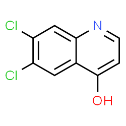 ChemSpider 2D Image | 6,7-Dichloro-4-quinolinol | C9H5Cl2NO