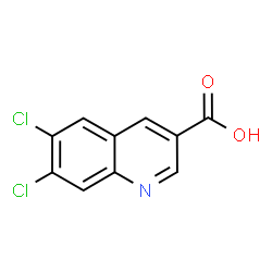 ChemSpider 2D Image | 6,7-Dichloro-3-quinolinecarboxylic acid | C10H5Cl2NO2