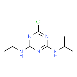 ChemSpider 2D Image | Atrazine | C8H14ClN5