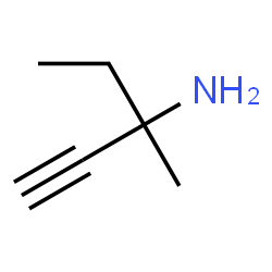 ChemSpider 2D Image | 3-Methyl-1-pentyn-3-amine | C6H11N